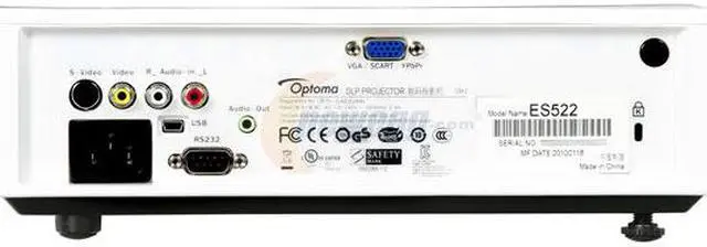 Alt view image 4 of 7 - Optoma ES522 800 x 600 2800 ANSI Lumens DLP Portable Projector 3000:1
