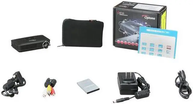 Alt view image 6 of 6 - Optoma PK301 854 x 480 DLP Pico Pocket Projector 50 ANSI lumens 2000:1