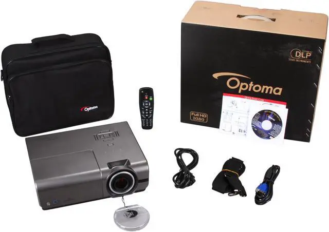 Alt view image 8 of 8 - Optoma TH1060P 1920 x 1080 4500 Lumens DLP Projector 2500:1 RJ45
