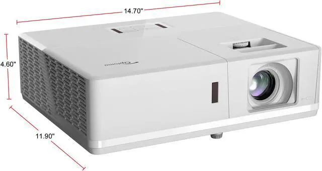 Alt view image 2 of 2 - Optoma ZU506T-W 1920 x 1200 5,000 ANSI lumens DLP WUXGA Professional Installation Laser Projector 1800:1 RJ45