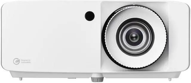 Alt view image 2 of 9 - Optoma ZH450 Eco-friendly compact high brightness Full HD laser projector - White
