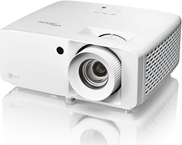 Alt view image 4 of 9 - Optoma ZH450 Eco-friendly compact high brightness Full HD laser projector - White
