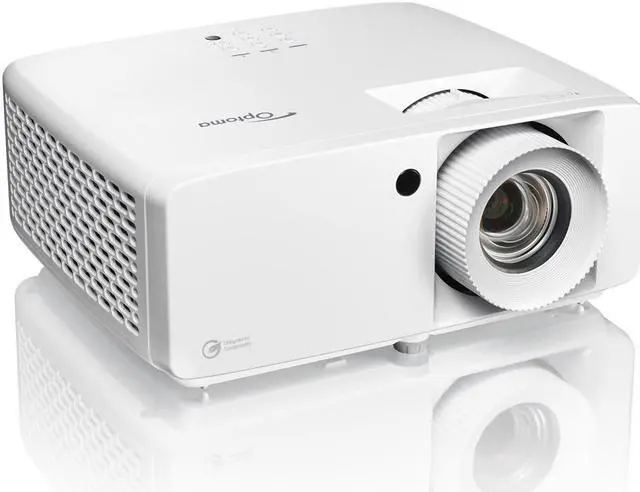 Alt view image 6 of 9 - Optoma ZH450 Eco-friendly compact high brightness Full HD laser projector - White