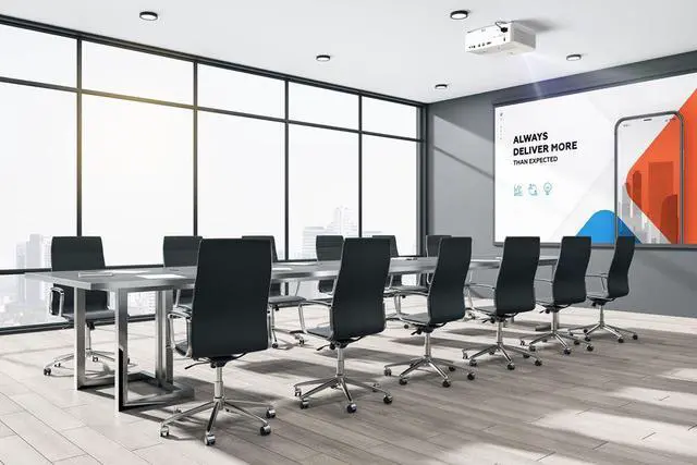 Alt view image 7 of 7 - Optoma Technology 4K400STx 4000-Lumen 4K UHD Short-Throw DLP Projector