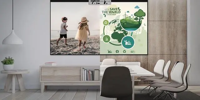 Alt view image 11 of 12 - Optoma ZH450ST Eco-friendly high brightness short throw Full HD laser projector