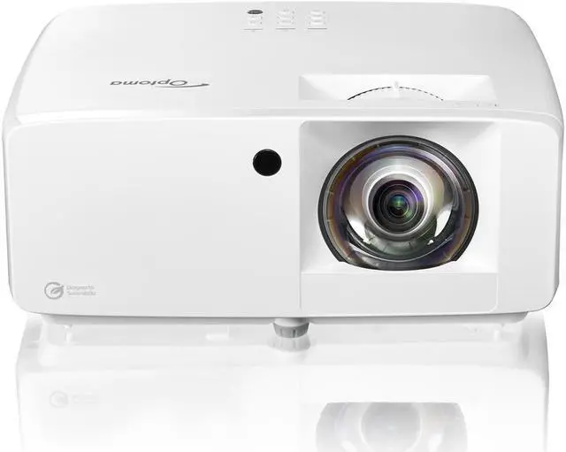 Alt view image 3 of 12 - Optoma ZH450ST Eco-friendly high brightness short throw Full HD laser projector
