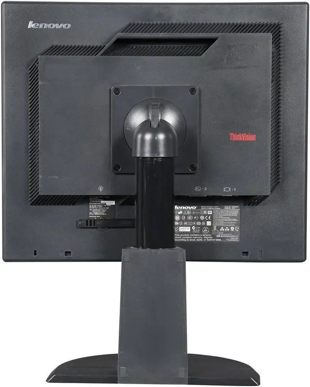 Alt view image 5 of 10 - Refurbished: lenovo ThinkVision L1900p (1P78Y1053) Black 19" 5ms Tilt, swivel, pivot & height adjustable standing LCD Monitor