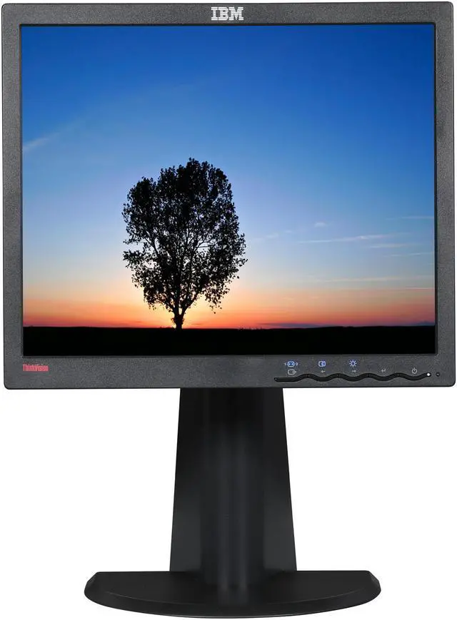 Alt view image 2 of 11 - IBM 17" Flat-panel LCD SXGA LCD Monitor 8 ms D-Sub 9417HB2-AM