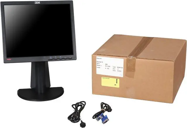 Alt view image 11 of 11 - IBM 17" Flat-panel LCD SXGA LCD Monitor 8 ms D-Sub 9417HB2-AM