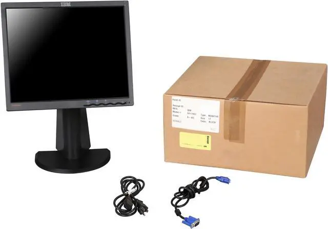 Alt view image 11 of 11 - IBM 17" Flat-panel LCD SXGA LCD Monitor 8 ms D-Sub 9417HB7-AM