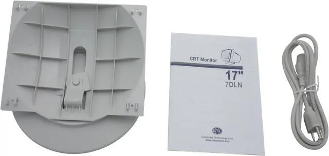 Alt view image 7 of 8 - CTL 7DLN White 17" CRT Monitor 0.27mm Dot Pitch D-Sub