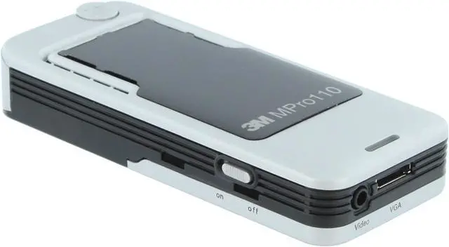 Alt view image 3 of 10 - 3M MPRO 110 640 x 480 10 ANSI lumens Portable Projector