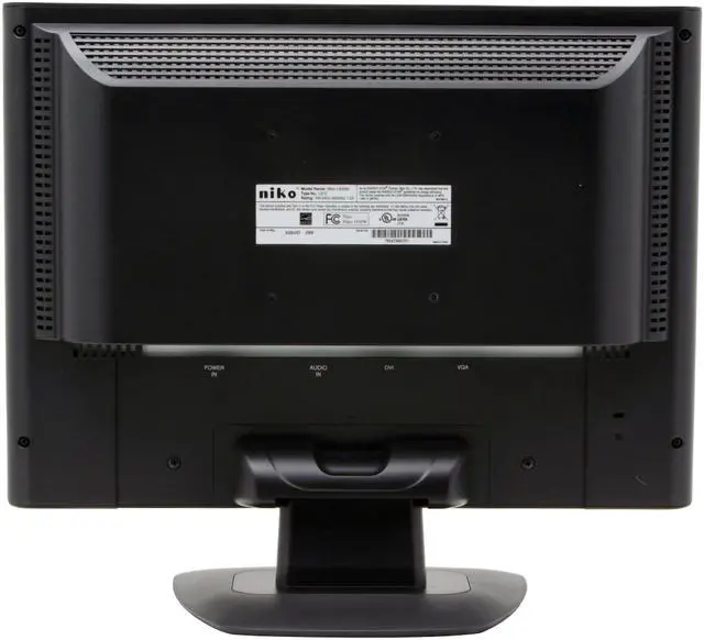 Alt view image 7 of 10 - Niko 19" TFT LCD LCD Monitor 2 ms D-Sub, DVI NIKO-1920W