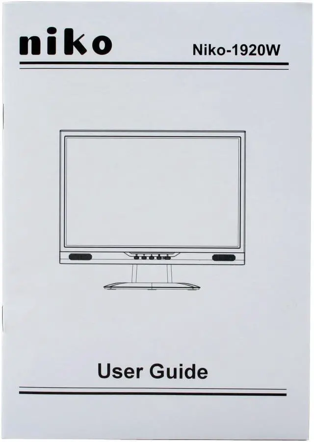 Alt view image 9 of 10 - Niko 19" TFT LCD LCD Monitor 2 ms D-Sub, DVI NIKO-1920W