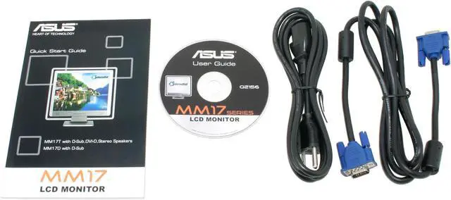 Alt view image 9 of 10 - ASUS 17" TFT LCD SXGA LCD Monitor With SPLENDID Video Intelligence Technology Zero Bright Dot (ZBD) 8 ms D-Sub MM17D