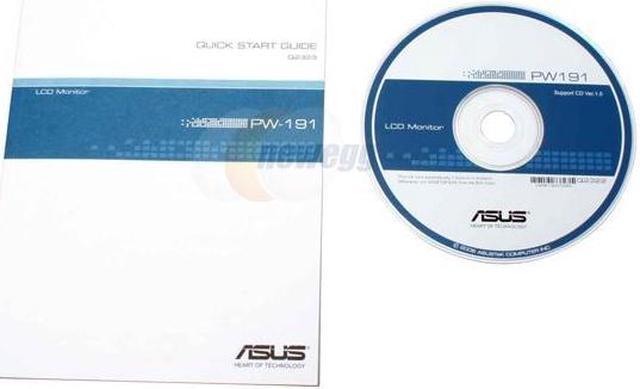 Alt view image 12 of 13 - ASUS PW191 Black-Silver 19" 8ms  DVI Widescreen Glossy Anti Glare LCD Monitor with Pivot and Swivel Adjustments 330 cd/m2 600:1 Built in Speakers
