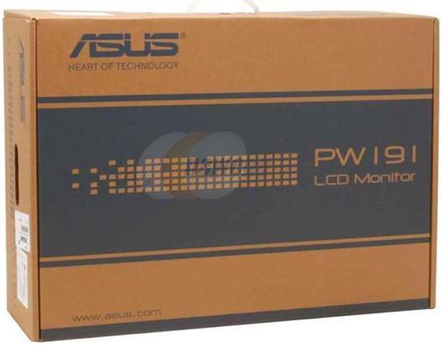 Alt view image 13 of 13 - ASUS PW191 Black-Silver 19" 8ms  DVI Widescreen Glossy Anti Glare LCD Monitor with Pivot and Swivel Adjustments 330 cd/m2 600:1 Built in Speakers