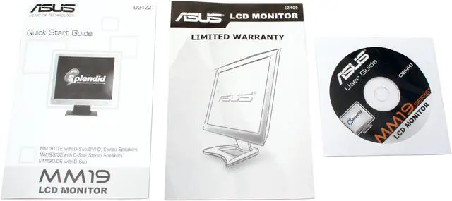 Alt view image 9 of 10 - ASUS 19" TFT LCD SXGA LCD Monitor 8 ms D-Sub MM19SE