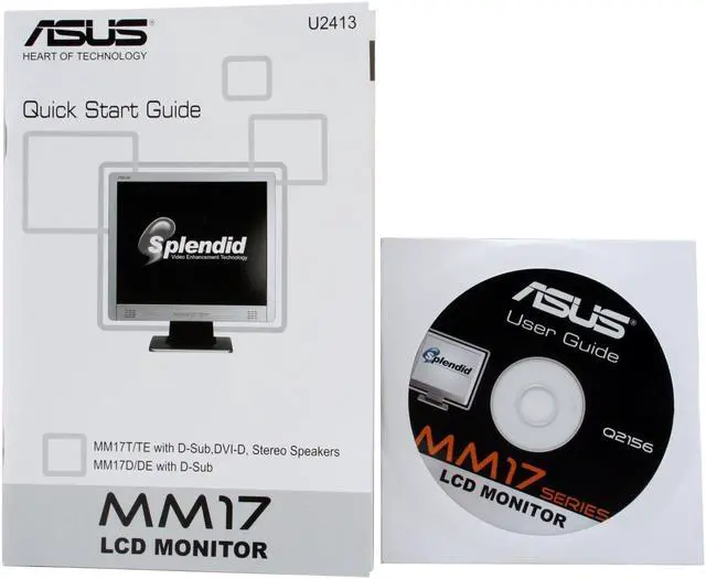 Alt view image 9 of 10 - ASUS 17" TFT LCD SXGA LCD Monitor 8 ms D-Sub MM17DE-B