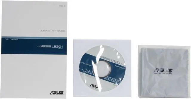 Alt view image 10 of 11 - ASUS LS201 Black 20" 5ms DVI LCD Monitor with 9H Hardness Coating 300 cd/m2 2000:1