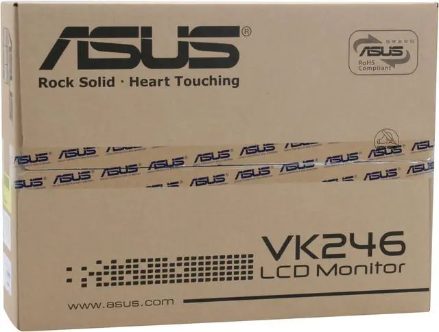 Alt view image 14 of 14 - ASUS VK246H Black 24" HDMI Widescreen LCD Monitor 300 cd/m2 DC 1000:1 (ASCR 20000:1 ) Built-in Speakers  w/ 1.3m Pixel Webcam