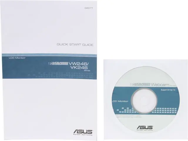 Alt view image 13 of 14 - ASUS VK246H Black 24" HDMI Widescreen LCD Monitor 300 cd/m2 DC 1000:1 (ASCR 20000:1 ) Built-in Speakers  w/ 1.3m Pixel Webcam