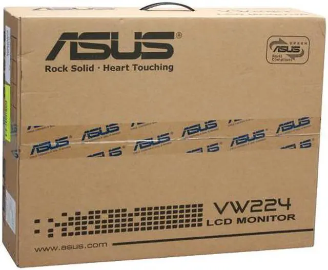 Alt view image 13 of 13 - ASUS VW224U Black 22" Widescreen LCD Monitor w/ HDCP Support 300 cd/m2 1000:1 (ASCR 5000:1) Built in Speakers