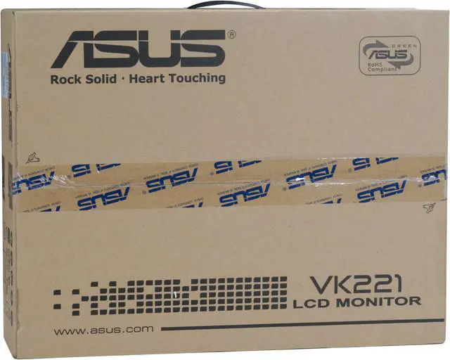 Alt view image 13 of 13 - ASUS 21.6" WSXGA+ LCD Monitor 5 ms D-Sub VK221D