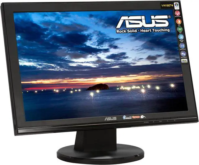 Alt view image 3 of 13 - ASUS 19" WSXGA+ LCD Monitor 5 ms D-Sub, DVI-D VW192T+