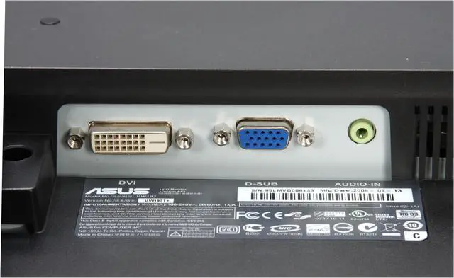 Alt view image 10 of 13 - ASUS 19" WSXGA+ LCD Monitor 5 ms D-Sub, DVI-D VW192T+