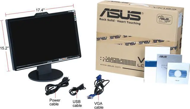 Alt view image 8 of 8 - ASUS 19" WXGA+ LCD Monitor 5 ms D-Sub VK193D