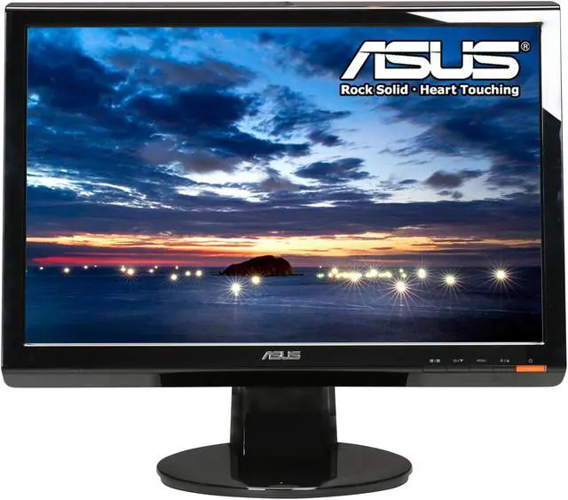 Alt view image 2 of 7 - ASUS 19" WXGA+ LCD Monitor w/HDCP 5 ms D-Sub, DVI-D VH196T