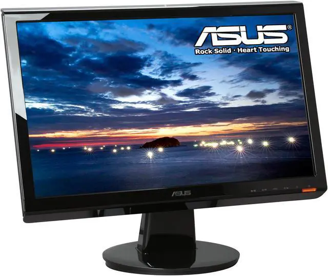 Alt view image 3 of 8 - ASUS VH202T-P Glossy black 20" 5ms Widescreen LCD Monitor w/ HDCP Support 300 cd/m2 ASCR 20000:1 Built in Speakers w/ Aspect Control