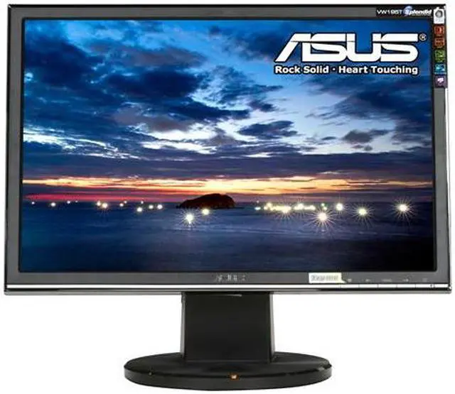 Alt view image 2 of 8 - ASUS 19" TFT LCD WXGA+ LCD Monitor 5 ms D-Sub, DVI-D VW195T-P
