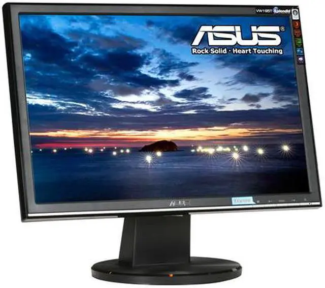 Alt view image 3 of 8 - ASUS 19" TFT LCD WXGA+ LCD Monitor 5 ms D-Sub, DVI-D VW195T-P