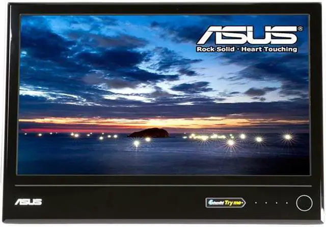 Alt view image 2 of 7 - ASUS MS202N Glossy Piano-Black / White 20" 5ms Ring Stand & Ergo-Fit Widescreen LCD Monitor 250 cd/m2 50000 :1 (ASCR)