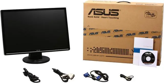 Alt view image 8 of 8 - ASUS 22" LCD Monitor 5 ms D-Sub, DVI-D VW224T