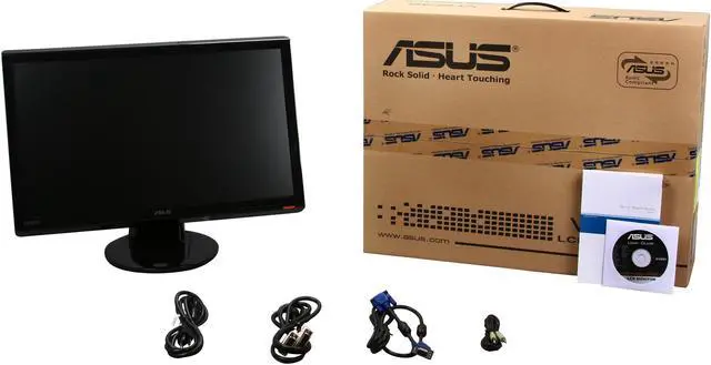 Alt view image 8 of 8 - ASUS VH232H Glossy Black 23" 5ms Widescreen Full HD 1080p LCD Monitor 300 cd/m2 ASCR 20000:1 w/Speakers & HDMI