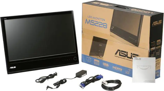 Alt view image 7 of 7 - ASUS 21.5" LCD Monitor 2ms(GTG) D-Sub, HDMI MS Series MS228H