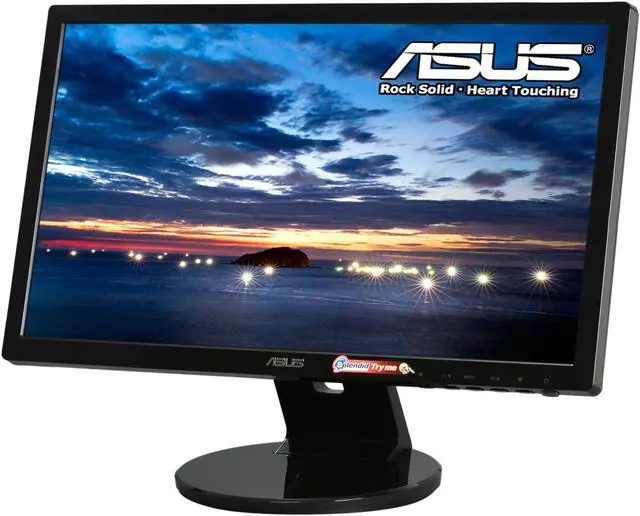 Main image of Asus VE205T Black 20" 5ms 1600 x 900 WideScreen LCD Monitor w/Speakers 250 cd/m2 50000 :1 (ASCR)