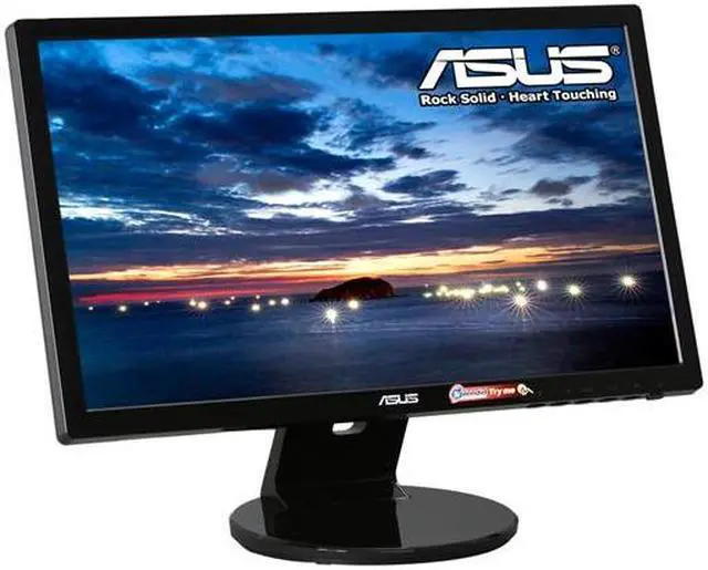 Alt view image 3 of 8 - Asus VE205T Black 20" 5ms 1600 x 900 WideScreen LCD Monitor w/Speakers 250 cd/m2 50000 :1 (ASCR)
