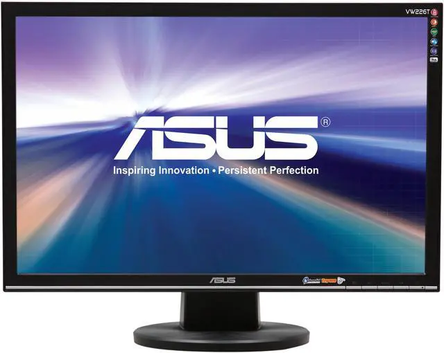 Alt view image 2 of 8 - Asus VW226T-TAA 22" 1680x1050 WideScreen LCD Monitor Built-in Speakers 50000 :1 250 cd/m2