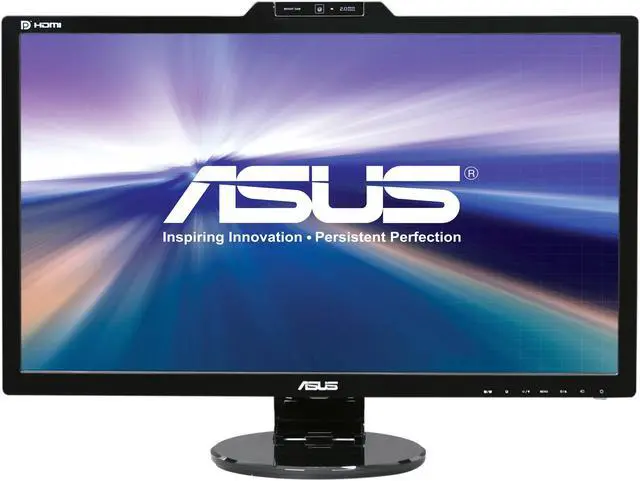 Alt view image 2 of 8 - Asus VK278Q Black 27" 1920x1080 Full HD HDMI LED BackLight LCD Monitor w/Webcam 300 cd/m2 10,000,000 :1 (ASCR)