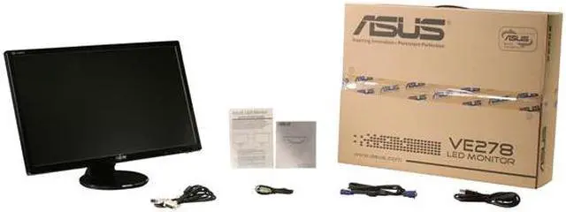 Alt view image 8 of 8 - ASUS VE278Q 27" Full HD 1920 x 1080 HDMI VGA DisplayPort DVI-D Built-in Speakers HDMI LED Backlight LCD Monitor