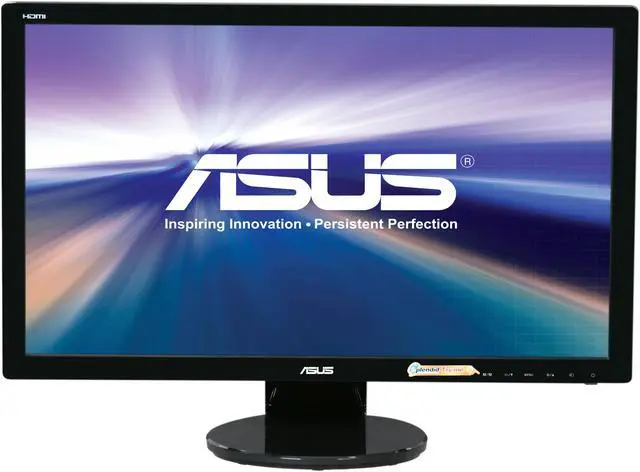 Alt view image 2 of 7 - ASUS VE247H 24" (Actual size 23.6") Full HD 1920 x 1080 VGA DVI-D HDMI Built-in Speakers LED Backlit LCD Monitor