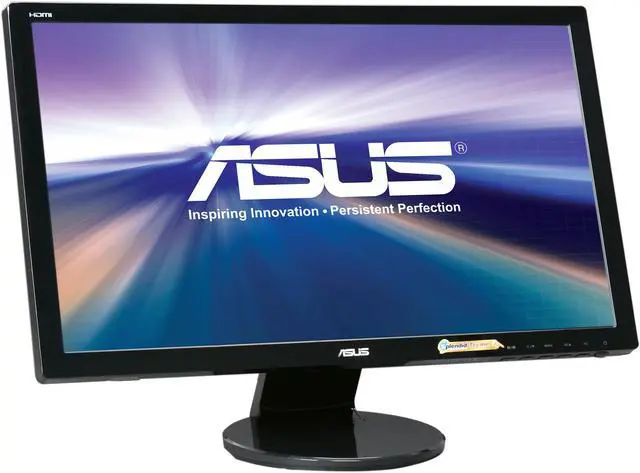 Alt view image 3 of 7 - ASUS VE247H 24" (Actual size 23.6") Full HD 1920 x 1080 VGA DVI-D HDMI Built-in Speakers LED Backlit LCD Monitor