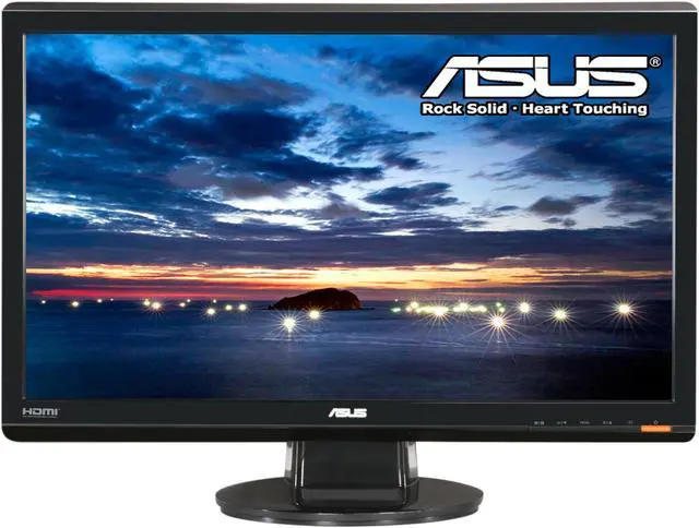 Alt view image 2 of 8 - ASUS 23.6" TN LCD Monitor 5 ms D-Sub, DVI-D, SPDIF out VH242H