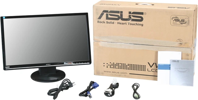 Alt view image 8 of 8 - ASUS 24" LCD Monitor 2ms(GTG) D-Sub, DVI, HDMI VW246H