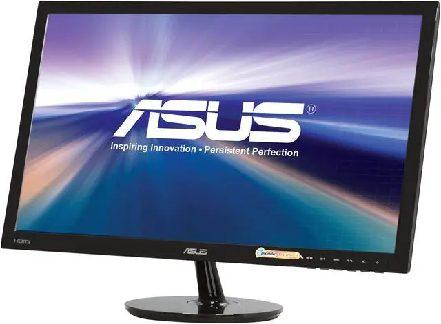 Main image of ASUS VS248H-P 24" 1920 x 1080 Full HD VGA DVI HDMI Asus Eye Care with Ultra Low-Blue Light & Flicker-Free LED Backlit LCD Monitor