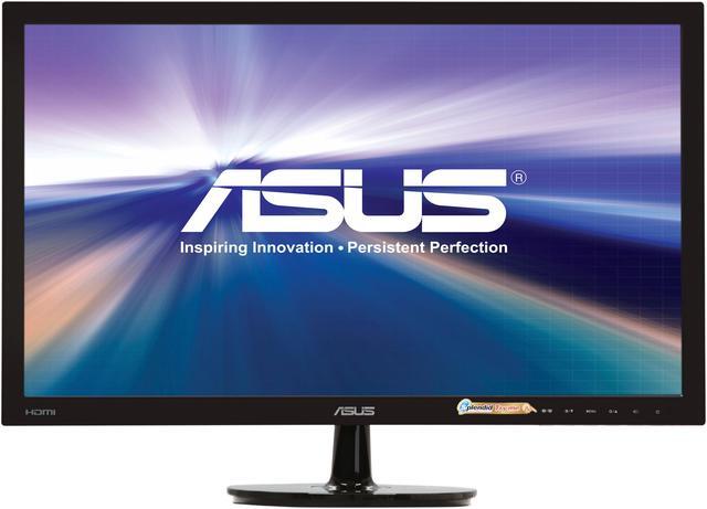Alt view image 2 of 7 - ASUS VS248H-P 24" 1920 x 1080 Full HD VGA DVI HDMI Asus Eye Care with Ultra Low-Blue Light & Flicker-Free LED Backlit LCD Monitor